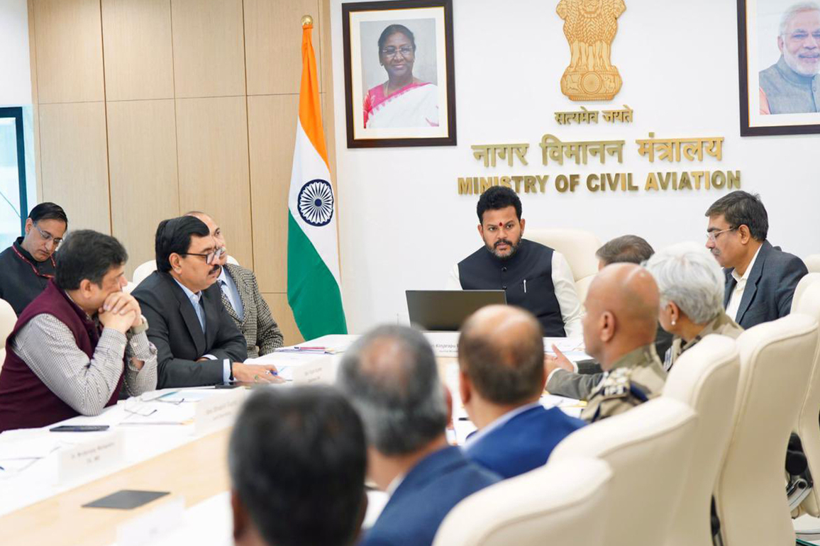 Aviation Minister chairs review meeting with Airlines on preparedness for Winter fog
