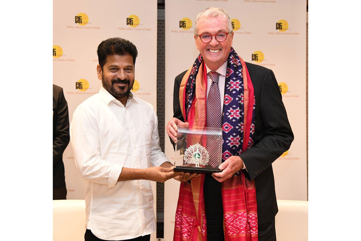 Telangana CM Revanth Reddy meets New Jersey governor Phil Murphy on sidelines of PAFI Annual Conclave