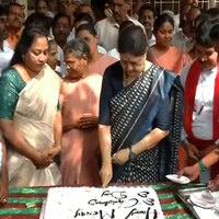 Chennai: Former AIADMK leader Sasikala offers prayer at church, celebrates Christmas with elderly