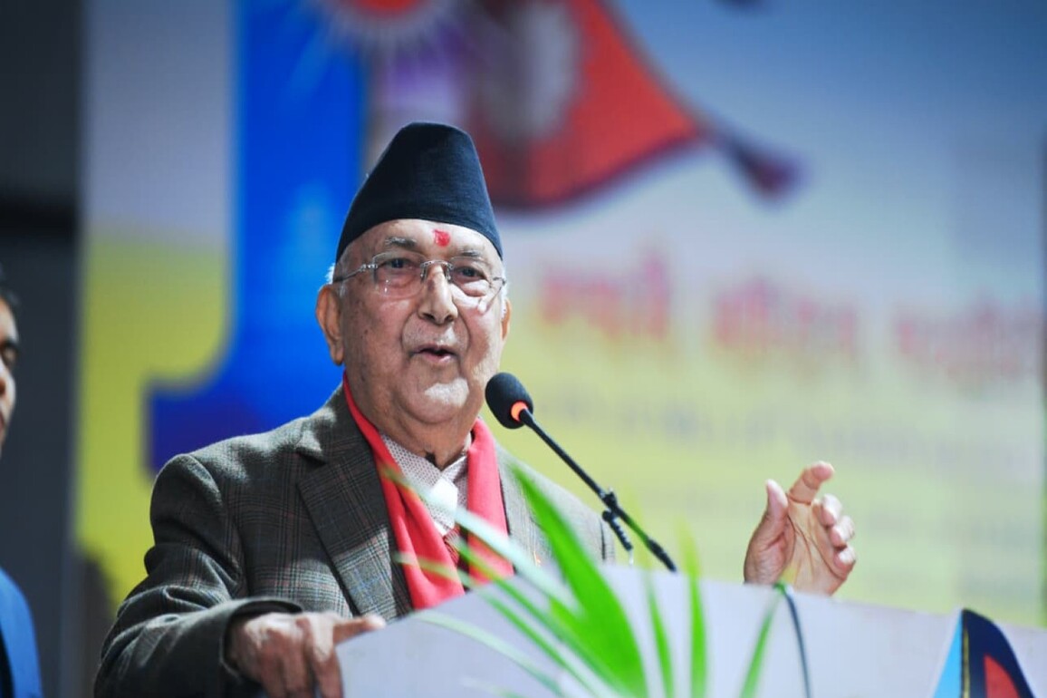 Oli urges cadres to confront interim Nepal government by force