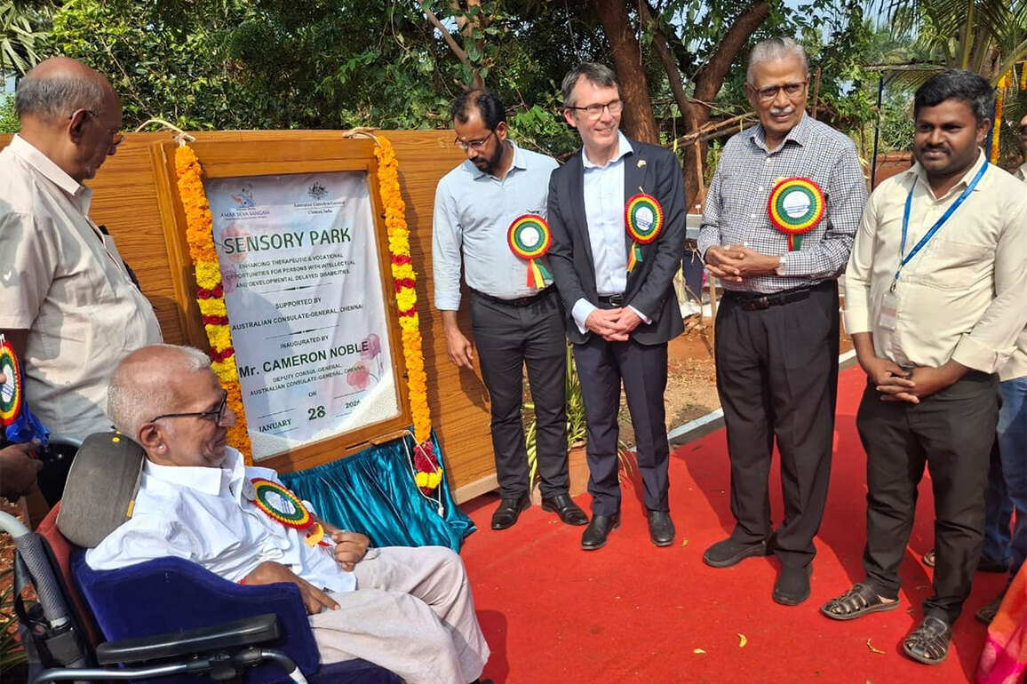 Amar Seva Sangam Launches, One of India's Largest Sensory Parks in Tamil Nadu, with Support from the Australian Government's Direct Aid Program