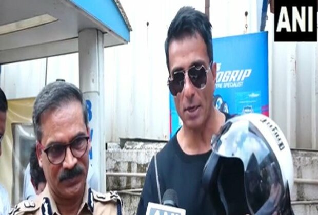 "Wear helmet, strap it properly": Sonu Sood participates in road safety awareness campaign