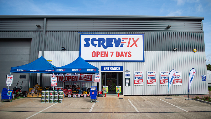 Screwfix continues store expansion drive