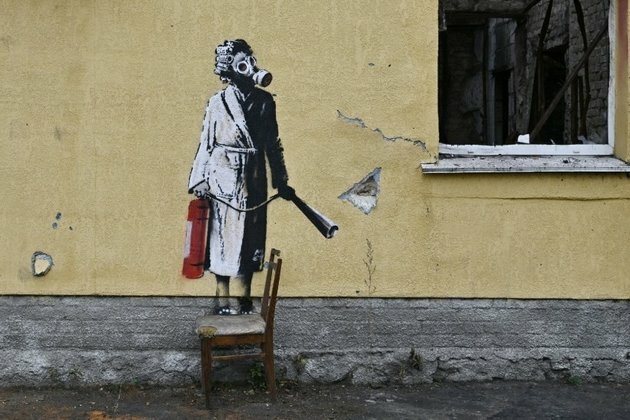 Banksy artwork vanishes in Ukraine reports