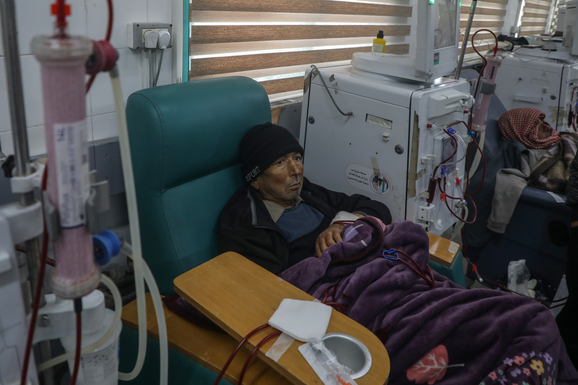 MIDEAST-GAZA-AL-SHIFA HOSPITAL-PATIENTS