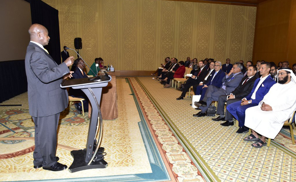 Museveni ng'ayogera eri banaggagga mu kibuga Dubai Museveni ng'ayogera eri banaggagga mu kibuga Dubai