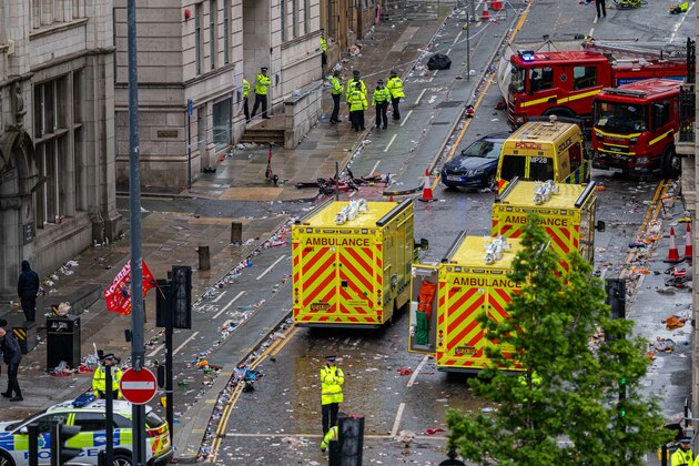 BRITAIN-LIVERPOOL-FOOTBALL CLUB-VICTORY-PARADE-CAR-INCIDENT
