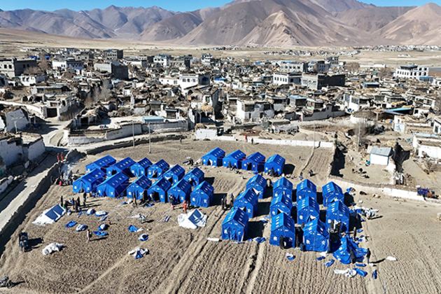 Earthquake of magnitude 3.5 strikes Tibet