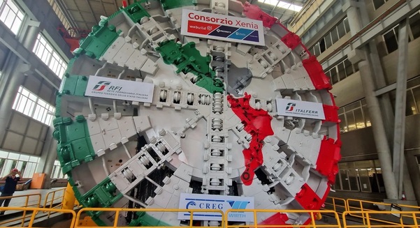 Webuild’s largest TBM in Europe is already being used on the first lot of the Salerno-Reggio Calabria High-Speed Rail Line