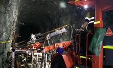 Drilling work on the Golden Age deposit.