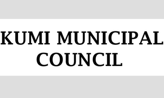 Notice from Kumi Municipal Council Notice from Kumi Municipal Council