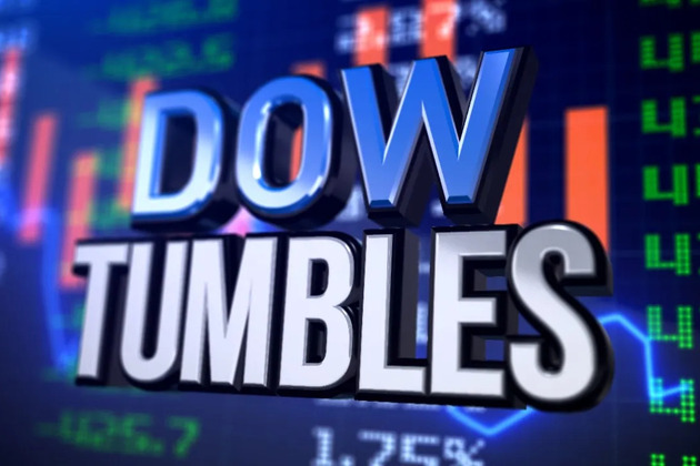 U.S. stock markets sour, Dow Jones dives 749 points