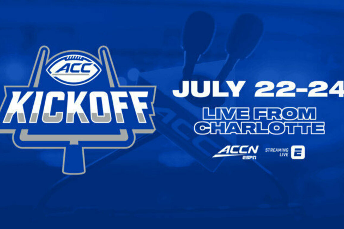 ACC Network to Offer Wall-To-Wall Coverage of 2025 ACC Football Kickoff Live from Charlotte, July 22-24