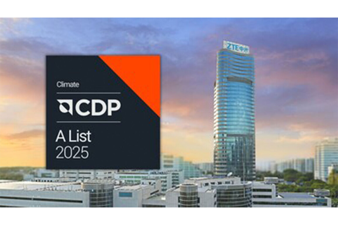 ZTE Recognized on CDP Climate A List for Third Consecutive Year, Ranking Among the Global Top 4%
