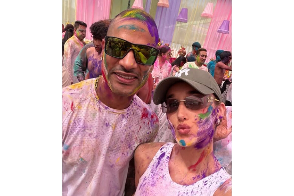 Shikhar Dhawan celebrates Holi with wife Sophie, shares pictures