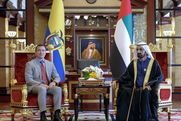 Mohammed bin Rashid discusses with Ecuador's President ways to enhance cooperation and deepen bilateral ties