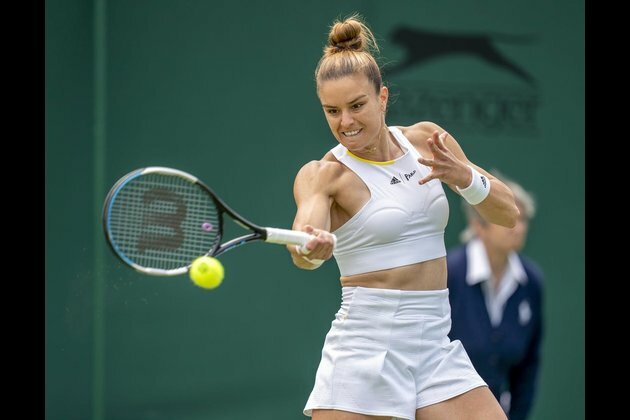 Tatjana Maria topples No. 5 Maria Sakkari at Wimbledon