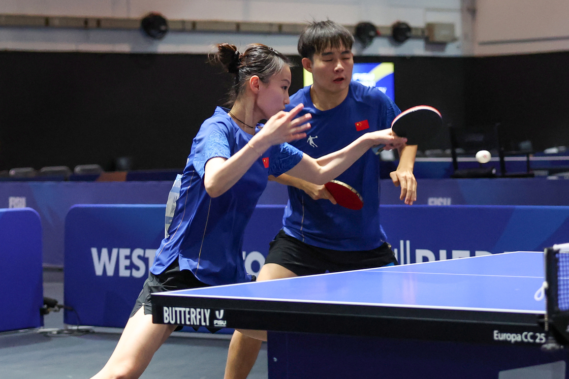 (SP)GERMANY-ESSEN-RHINE RUHR 2025-FISU WORLD UNIVERSITY GAMES-TEBLE TENNIS-MIXED DOUBLES