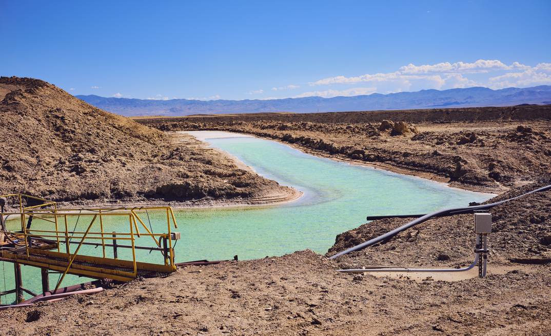 Lithium brine pool