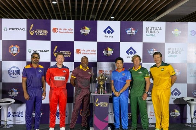 International Masters League 2025 trophy revealed in Mumbai