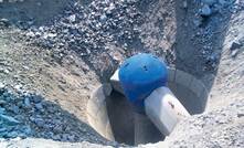 The KB 63-130 gyratory crusher in action 