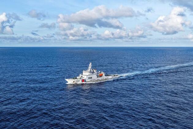 InPics | Law enforcers on China Coast Guard vessel Huangyan