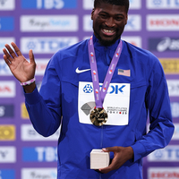 (SP)JAPAN-TOKYO-ATHLETICS-WORLD ATHLETICS CHAMPIONSHIPS-MEN'S 110M HURDLES-AWARDING CEREMONY