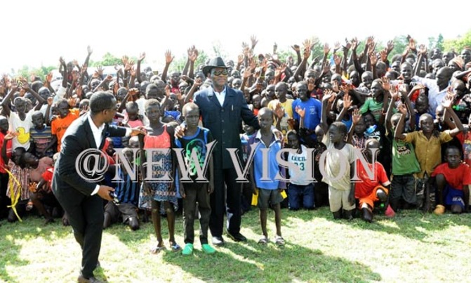 Guinea's Nguema visits Kiryandongo refugees Guinea's Nguema visits Kiryandongo refugees