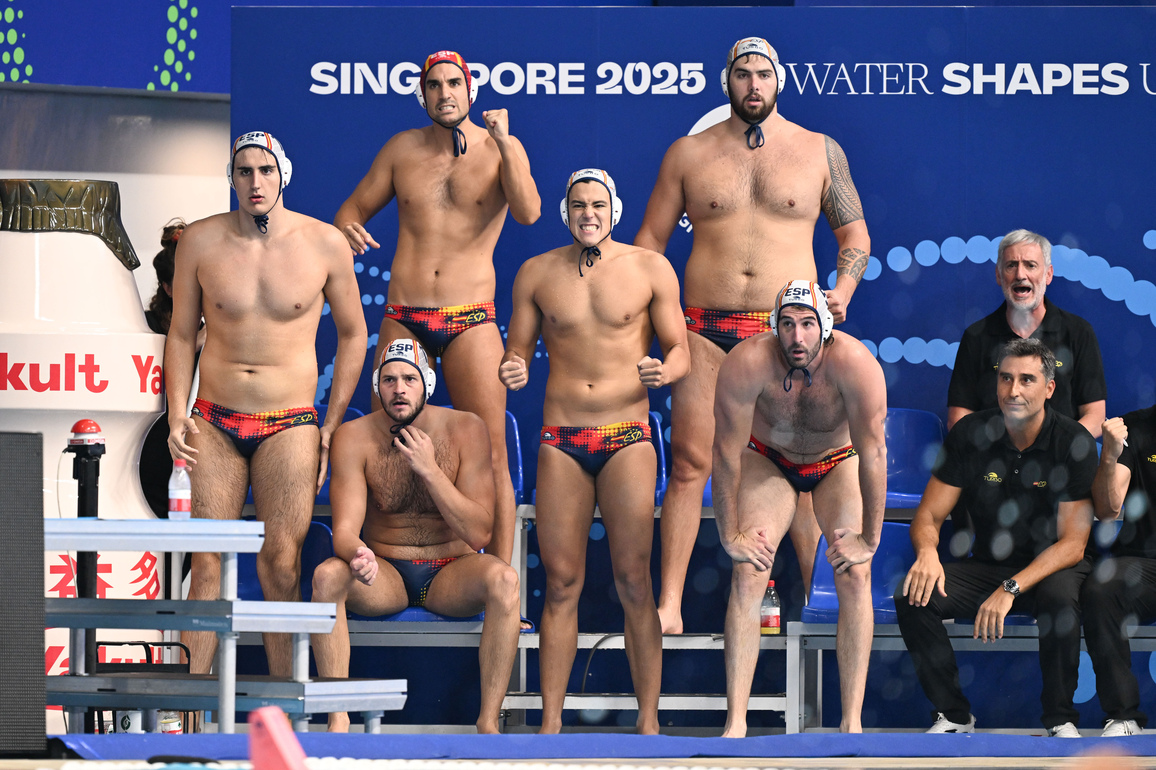 (SP)SINGAPORE-WATER POLO-WORLD AQUATICS CHAMPIONSHIPS-MEN-FINAL-ESP VS HUN