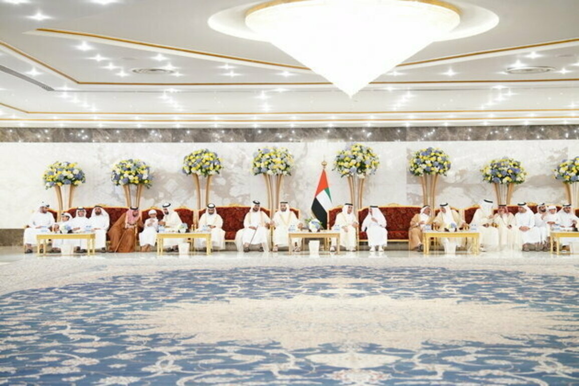 Saud bin Saqr receives Eid Al-Fitr well-wishers