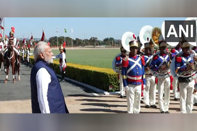 PM Modi accorded ceremonial welcome at Alvorada Palace in Brasilia, Brazilian President receives him