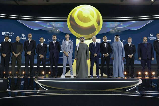 Mansoor bin Mohammed crowns winners of 15th Globe Soccer Dubai Awards