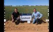  AGT South Australia variety support manager, Brad Koster, and wheat breeder, Dr James Edwards, launched Tomahawk CL Plus. Photo credit: AGT