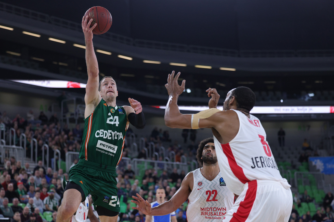 (SP) SLOVENIA-LJUBLJANA-BASKETBALL-BKT EUROCUP-CEDEVITA OLIMPIJA LJUBLJANA VS HAPOEL VIDTOWN JERUSALEM