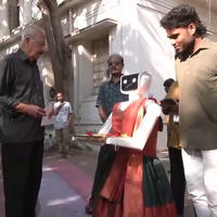 Tamil Nadu Polls: Student-built robot greets voters, promotes 100% turnout in Coimbatore