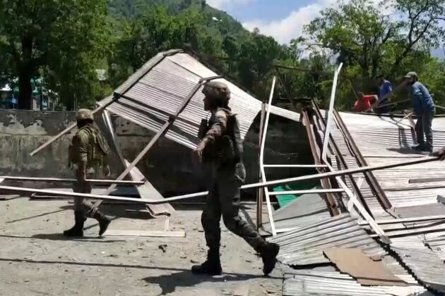 Poonch: Heavy winds and storms leaves schools with heavy structural damage