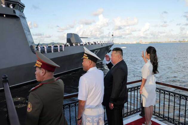 North Korea's Kim unveils a new destroyer which will be part of a nuclear response system