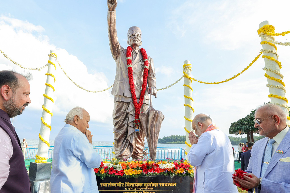Amit Shah unveils statue of Veer Savarkar, inaugurates 'Veer Savarkar Inspiration Park' in Andaman and Nicobar