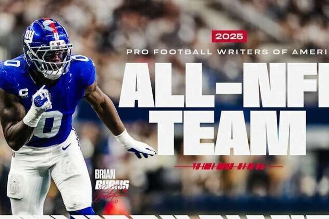Brian Burns named to 2025 PFWA All-NFL Team