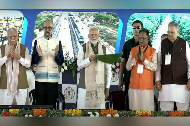 PM Modi launches over Rs 33,700 crore development projects in Chhattisgarh's Bilaspur, flags off MEMU train service