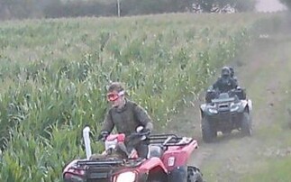 Quad bike group's joyride on farmland leads to crop damage