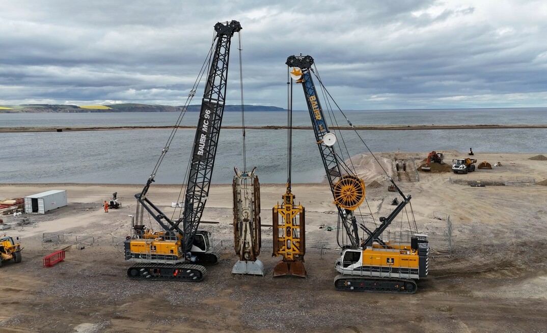 BAR has raised concerns about the potential use of unapproved CARES reinforcement on the revitalisation of Ardersier Port project near Inverness, Scotland. Credit: Bauer Technologies