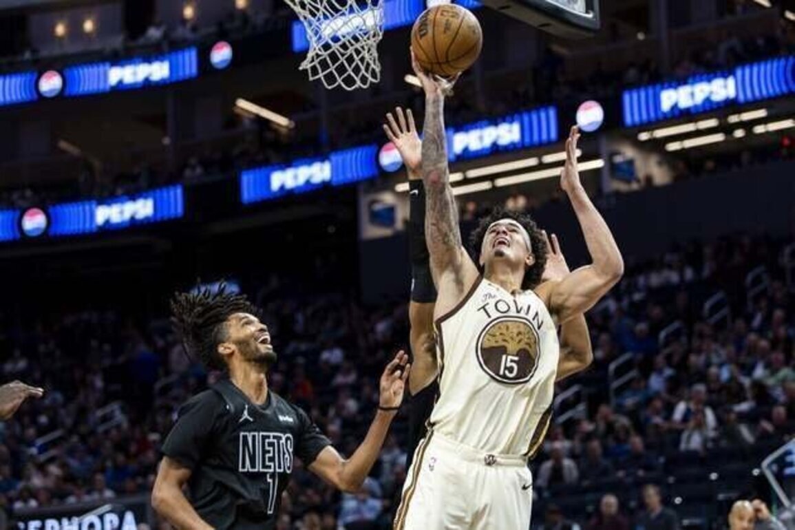 Gui Santos' career game helps Warriors rally, extend Nets' skid