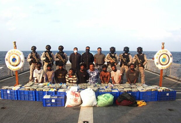 Indian Navy intercepts Sri Lankan-flagged vessels in Arabian sea, seizes 500 kg narcotics