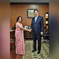 MEA Secy (South) holds talks with Chinese Special Envoy on recent developments in Middle East