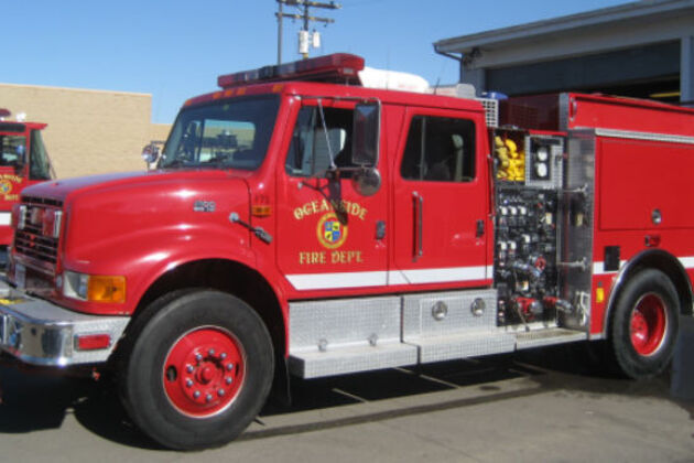 Oceanside firefighters contain U-Haul truck blaze