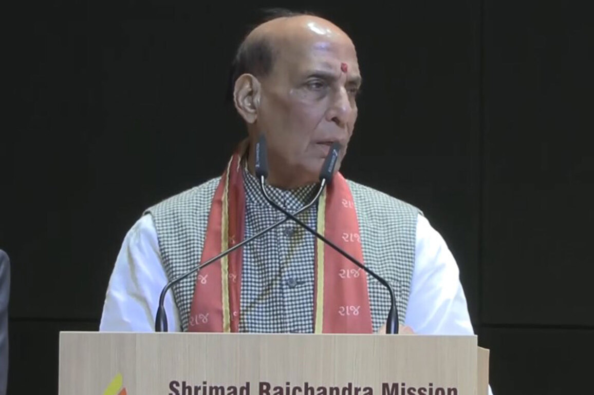 Rajnath Singh inaugurates Shrimad Rajchandra Centre of Excellence for Women, lauds empowerment efforts for tribals in Gujarat
