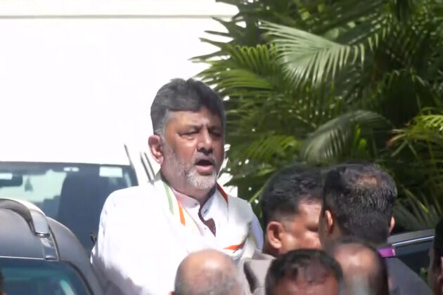 DK Shivakumar greets supporters outside his residence day after taking oath as Karnataka CM