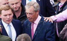 Arrests made after Nigel Farage has milkshake thrown over him at General Election campaign launch