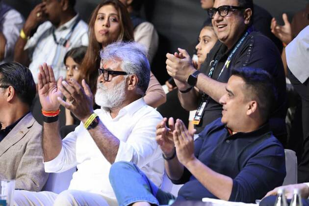 Sports Minister Harsh Sanghavi encourages Team India during Asian Volleyball Championship at Veer Savarkar Sports Complex, Ahmedabad